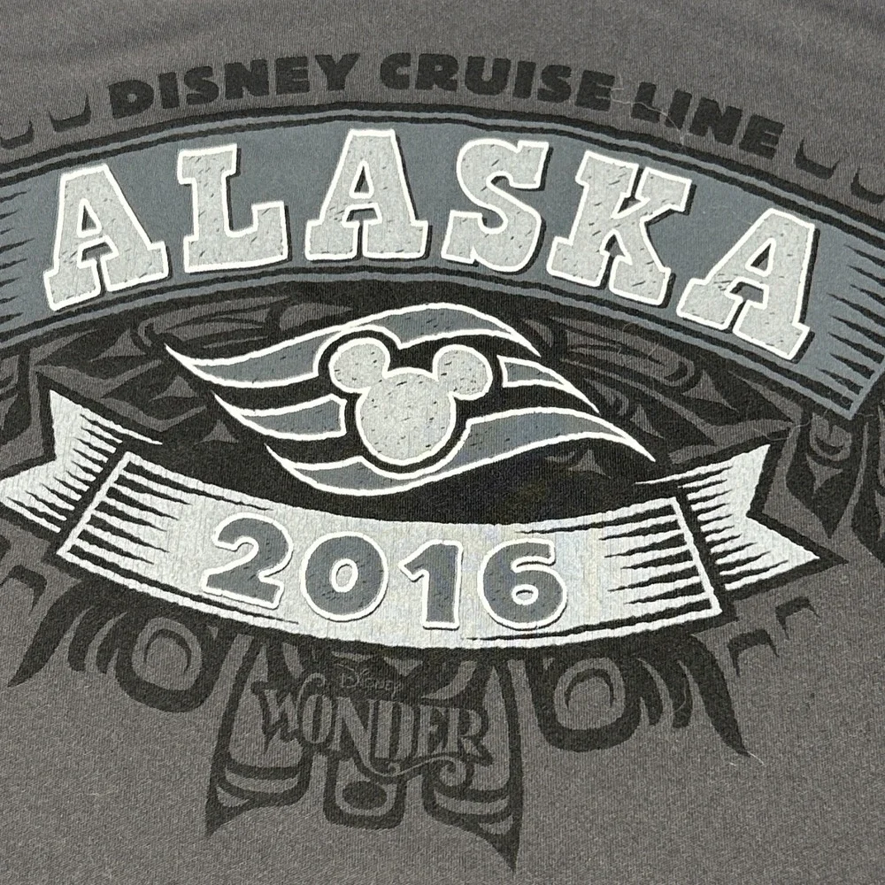 Mens Disney Cruise Line WONDER Alaska Shirt Moisture Wicking 100%‎ Poly 2XL 2016